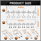 HORUSDY SKU 88083 - Pegboard accessory dimensions