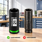 21mm Socket 1/2-inch Drive Deep Impact Axle Nut Socket