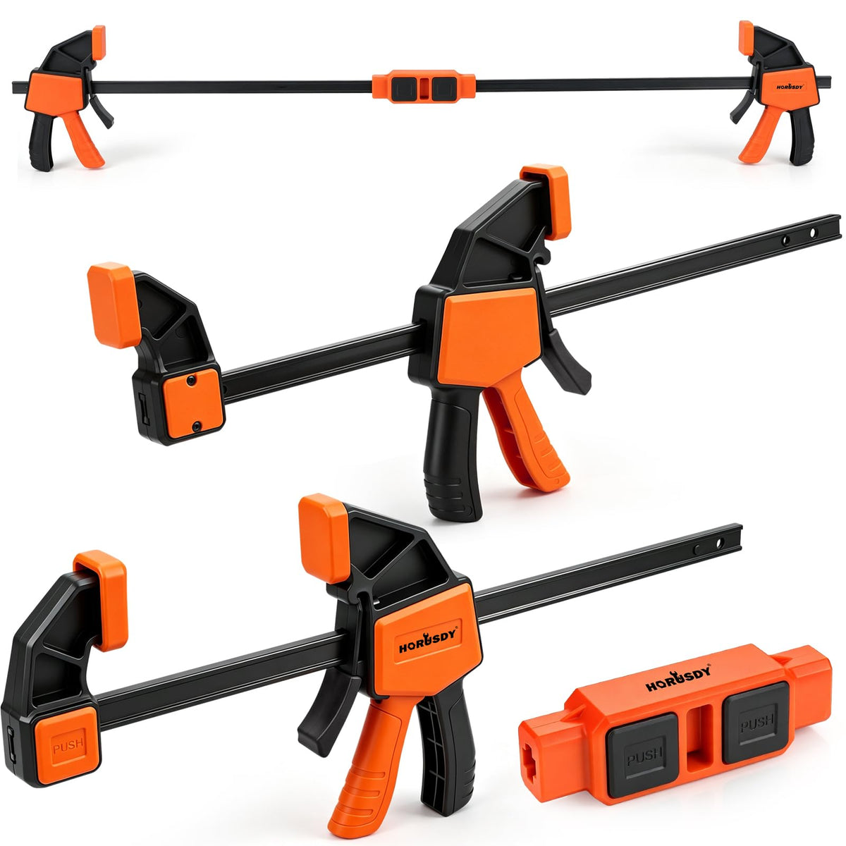 HORUSDY Quick-Release Bar Clamp Set for Woodworking