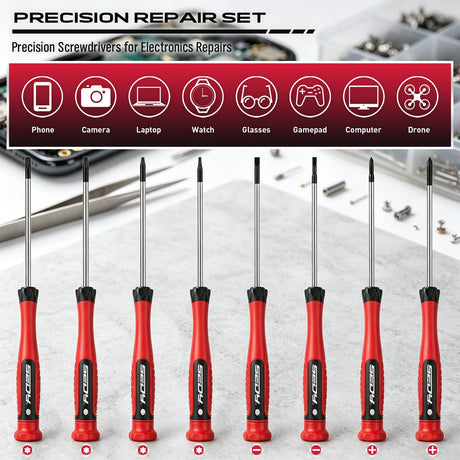 101-Piece Magnetic Screwdriver Set with 60 Bits, Ratchet and Storage Rack