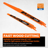 HORUSDY Reciprocating Saw Blade Set with Storage Case