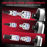 16-Piece Metric Hex Bit Socket Set, Premium S2 Steel, 2-14mm Allen