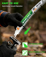 15-Inch Reciprocating Saw Blades, 5-Pack 6TPI Arc Edge for Pruning