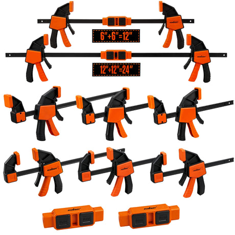 HORUSDY Quick-Release Bar Clamp Set for Woodworking