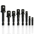 8-Piece Impact Sockets Adapter Sets, Hex Shank 1/4" 3/8" 1/2"
