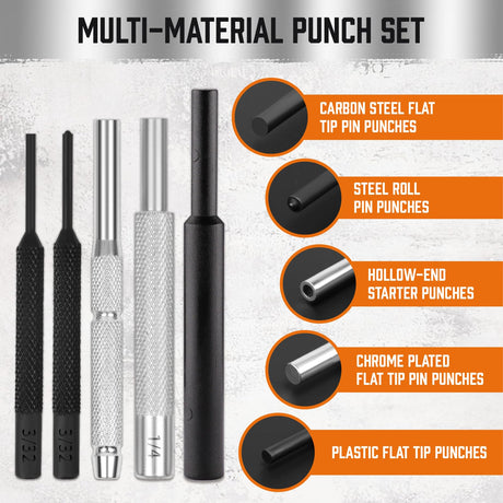 HORUSDY Punch and Hammer Set
