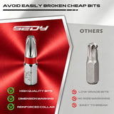 101-Piece Magnetic Screwdriver Set with 60 Bits, Ratchet and Storage Rack