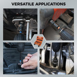 35 PCS Magnetic Nut Driver Set, Impact Drill Driver Bit 1/4" Hex Shank, SAE & Metric Cr-V Steel Nut Drivers with Quick-Release Extensions, Impact Socket Adapters, Bit Holder, 8PCS S2 Bits, Toolbox