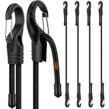 HORUSDY Adjustable Bungee Cords with Hooks, 4-Pack