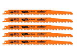 5-Pack 9-Inch Wood Pruning Reciprocating Saw Blades, 5TPI HCS Carbon Steel Sawzall Blades for Fast Cutting Green Wood, Branches & Plastic - Includes Storage Case
