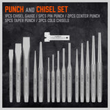 HORUSDY Punch and Chisel Set