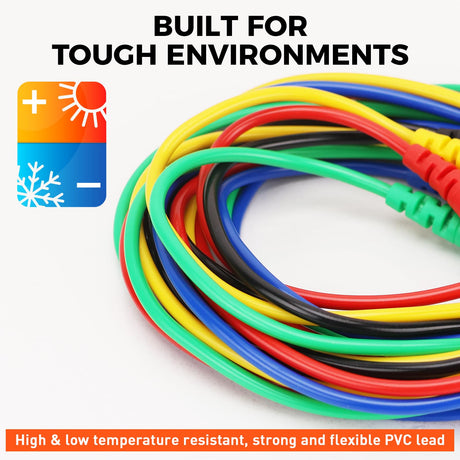 30-Piece Back Probe Kit, Multimeter Back Probe Pins with Test Leads and Alligator Clips, Insulation Wire Piercing Probes, Automotive Electrical Circuit Diagnostic Tool