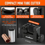 HORUSDY 4-Piece Ultimate Tube Cutter Set, Heavy Duty Pipe Cutter 1/4"-2", Mini Tubing Cutter 1/8"-7/8", Deburring Tool & Inner Outer Reamer for Copper, PVC, Aluminum Plumbing & HVAC Pipes