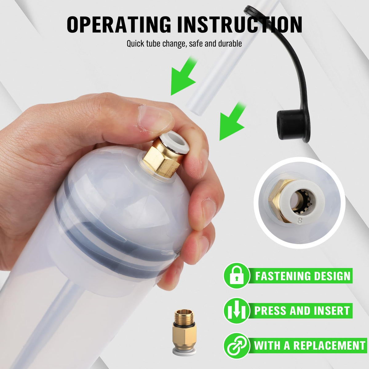 SWANLAKE 200cc Fluid Extractor, Extraction&Fill Pump,Fluid Syringe Pump Manual Suction Vacuum Fuel Car Transfer