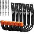 HORUSDY Heavy Duty Metal Wall Hooks, 6-Pack