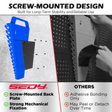 2-Pack Magnetic Wrench Organizer with Non-Slip Handle, 24-Slot Heavy-Duty Wrench Rack Holders for Toolbox & Drawer Storage, Fits SAE 1/4"-1-1/16" and Metric 6mm-24mm Wrenches