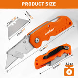 HORUSDY Folding Utility Knife Set with Extra Blades
