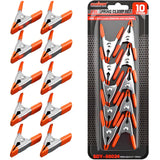 HORUSDY 10-Piece 2 inch Small Spring Clamp, Spring Metal Spring Clamps, 3/4"-inch Jaw opening