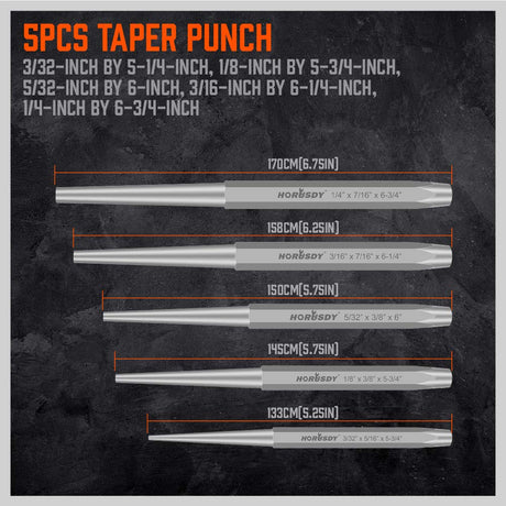 HORUSDY Punch and Chisel Set