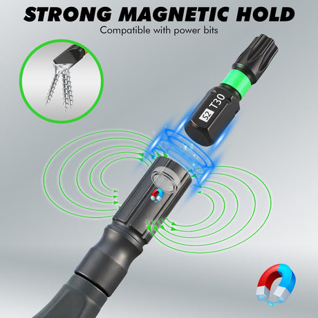 46 in 1 Magnetic Ratchet Screwdriver Set, Multi-Bit Screwdriver Kit, Nut Driver Set, Detachable Ratchet Handle with Storage Case, Repair Tool Kit for Furniture, Computer, Bicycle