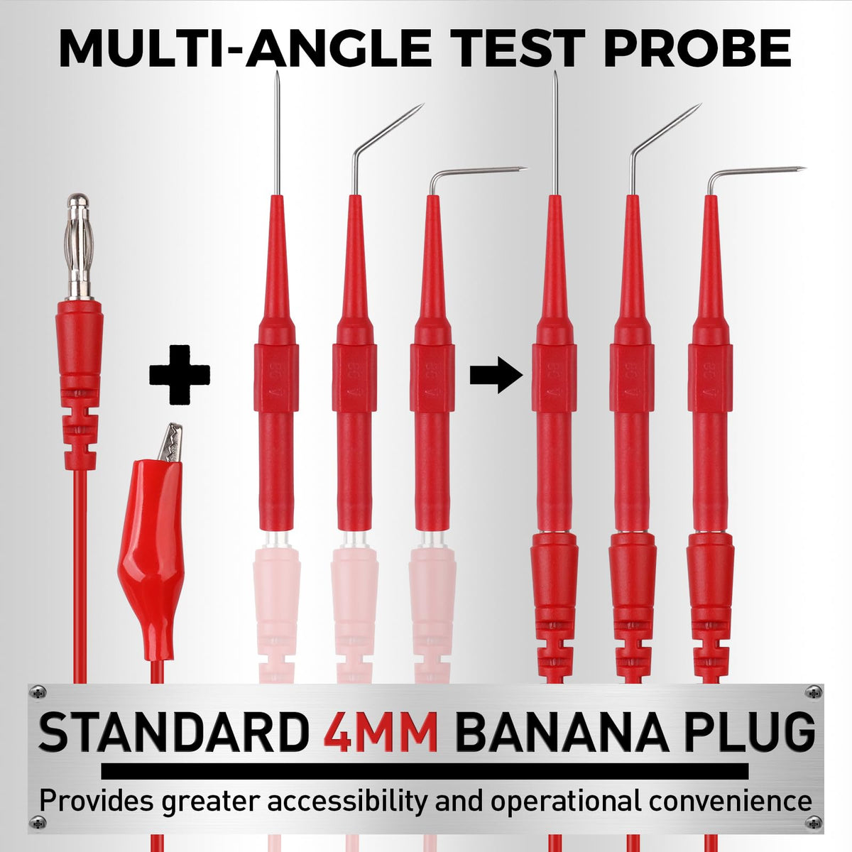 24-Piece Back Probe Kit, Multimeter Back Probe Pins with Test Leads, Alligator Clips, Piercing Probes, Automotive Electrical Circuit Diagnostic Tool Set for Car Repair