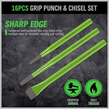 SWANLAKE 28-piece Punch and Chisel Set, Including Pin Punches, Taper Punch, Cold Chisels, Center Punches