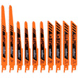 HORUSDY 10-Piece Reciprocating Saw Blades Set - Professional Sawzall Blades for Wood, Metal, Drywall & Plastic - High Carbon Steel Pruning Saw Blades - Compatible with DeWalt, Milwaukee & More