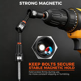 Upgraded 79-Piece Magnetic Impact Nut Driver Set, Metric & SAE with 3LB Magnetic Pickup Tool, Socket Adapters, Wing Nut Driver, Universal Sockets, Quick-Change Bit Holder & Extensions, Power Bits