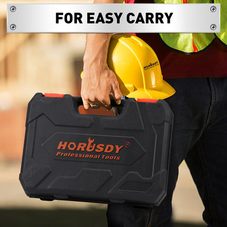 HORUSDY 11-piece Magnetic Screwdriver Set with Case, 5 Phillips & 5 Flat Head Tips with Magnetizer demagnetizer Precision Screwdriver Set