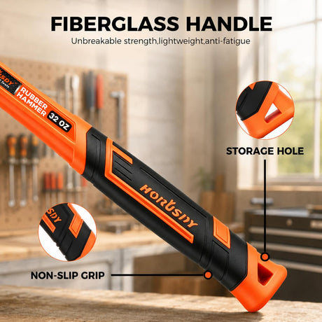 2 LB Dead Blow Hammer, One-Piece Molded, Steel Shot Filled, Non-Slip Grip | Amazon US image 5