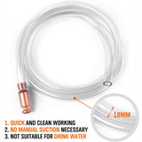 HORUSDY Gas Siphon 6FT Multi-Purpose Super Easy Siphon Pump,1/2" Valve Virgin Grade Tubing Safe