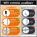 HORUSDY 309 PCS Pegboard Hooks Assortment Kit – 17 Types Heavy Duty Peg Board Hooks & Organizer Accessories – Fits 1/8 & 1/4 Inch Pegboard Durable Metal Wall Hooks for Garage Kitchen Workshop