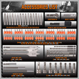 HORUSDY Impact Drill Bit Set, 112-Pieces 1/4" Hex Shank Impact Driver Bits and Screwdriver Bits Set for Screw Driving and Wood Metal Cement Drilling Screwdriver Bits Set with Storage Case | Amazon US image 3