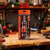 HORUSDY Magnetic Portable Screwdriver Bit Set: 8-in-1 Ratcheting Screw Driver Includes 1/4”Bit Driver Holder, 7 Screwdriver Bits with Phillips, Slotted, Square, Hex, for Garage & Daily Repair