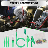 SWANLAKE 43-Piece Back Probe Kit, 30A Multi-Angle Test Probe, 4mm Banana Plug to Copper Alligator Clips, U-Shaped Connectors, Automotive Electrical Circuit Diagnosis Car Repairing Tools