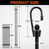 HORUSDY Heavy Duty Bungee Cords with Hooks