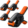 HORUSDY 4-Pack Spring Clamps Heavy Duty, 7-inch Large Plastic Clamps for Crafts with 3.7 Inch Jaw Opening for DIY, Gluing, Clamping and Securing