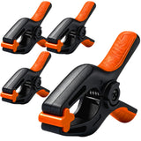 HORUSDY 4-Pack Spring Clamps Heavy Duty, 7-inch Large Plastic Clamps for Crafts with 3.7 Inch Jaw Opening for DIY, Gluing, Clamping and Securing