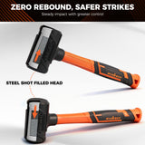 HORUSDY 4-Piece Dead Blow Hammer Set (0.5lb, 1lb, 2lb, 3lb) – One-Piece Molded Body, Steel Shot Filled, No Rebound, Non-Spark, Non-Slip Grip, for Auto, Carpentry & Tile Work | Amazon US image 6
