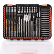 HORUSDY Impact Drill Bit Set, 112-Pieces 1/4" Hex Shank Impact Driver Bits and Screwdriver Bits Set for Screw Driving and Wood Metal Cement Drilling Screwdriver Bits Set with Storage Case | Amazon US image 1