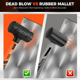 HORUSDY 4-Piece Dead Blow Hammer Set (0.5lb, 1lb, 2lb, 3lb) – One-Piece Molded Body, Steel Shot Filled, No Rebound, Non-Spark, Non-Slip Grip, for Auto, Carpentry & Tile Work | Amazon US image 7