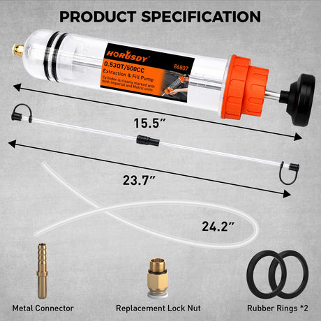 HORUSDY Manual Fluid Extractor and Fill Pump