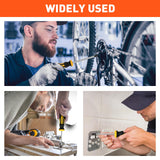 HORUSDY 11-Pieces Magnetic Screw driver, Magnetic 5 Phillips and 5 Flat Head Tips for Fastening and Loosening Seized