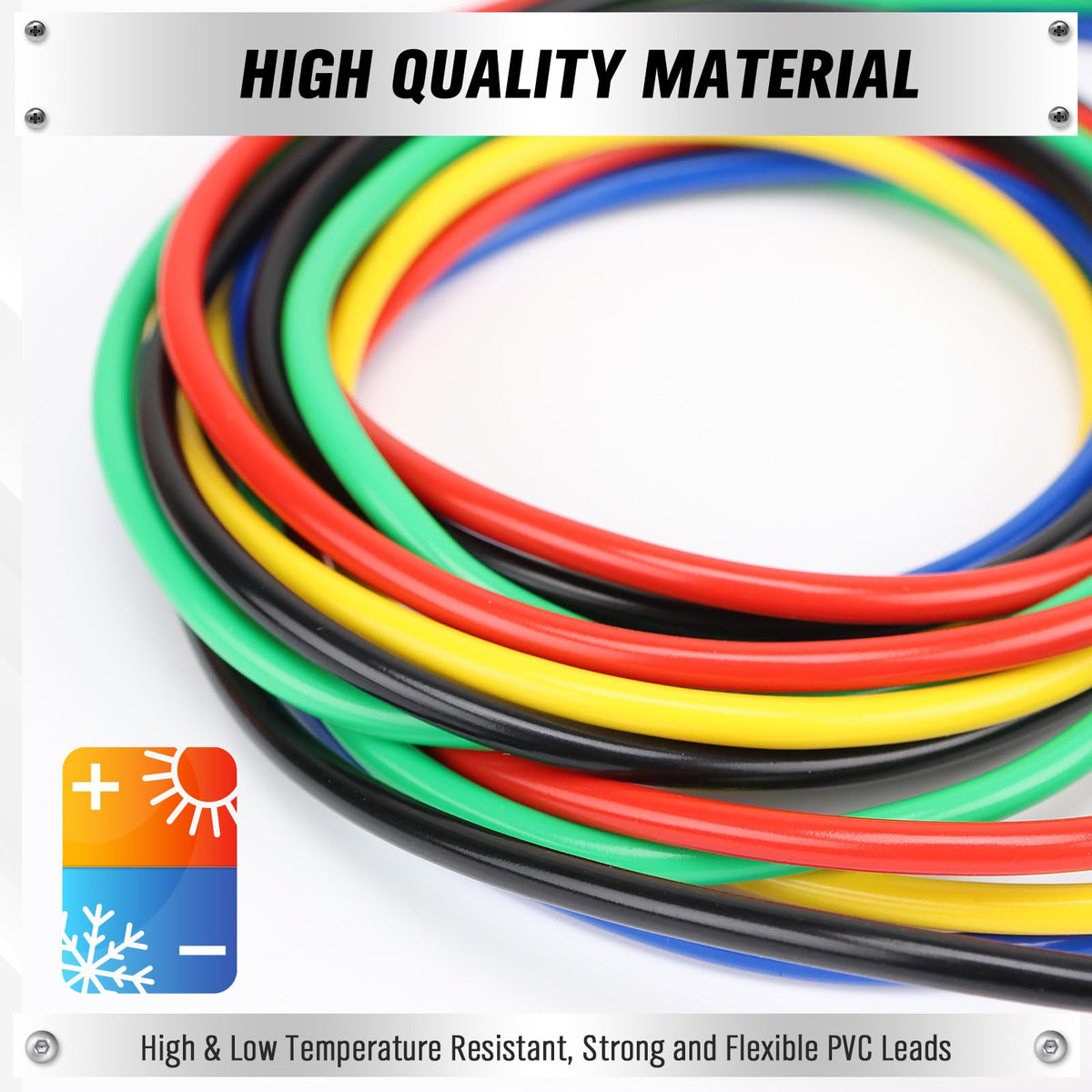 SWANLAKE 5-Piece Banana Plug to Alligator Clip Test Leads, 1000V 15A 3.5ft/1M Multimeter Electrical Alligator Clips, Flexible Copper Cable Banana Plug, Electrical Wires with Gator Clips
