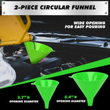 SWANLAKE 18-Piece No-Spill Coolant Funnel Kit, Radiator Funnel Burping Tool, Coolant Bleeder Kit with Adapters, Universal Fitment for Automotive Cooling System