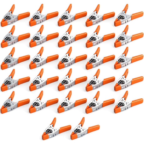27-Piece 6-Inch Heavy Duty Spring Clamp Set, Large Metal Spring Clamps with 2.5-Inch Jaw Opening for Woodworking, Backdrops, Pool Covers, Photography & DIY Projects