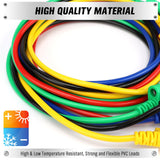 SWANLAKE 5-Piece Dual-Ended Banana Plug Test Leads, 1000V 15A 3.5ft/1M Multimeter Electrical 4mm Banana-Plug, Flexible Copper Banana Cable, Electrical Test Wires