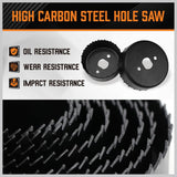 HORUSDY Hole Saw Set 24PCS Hole Saw Kit,Hole Saw Drill Bit Kit, 3/4"-6" (19-152mm) 17PCS Saw Blades, 2 Mandrels, 3 Drill Bit, Installation Plate, Hex Key, For Drywall, Soft Wood, Plywood, Plastic, PVC
