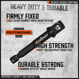 HORUSDY 7 Piece Impact Sockets Adapter Set, Hex Shank Socket to Drill Adapter 1/4" 3/8" 1/2", Cr-V Steel Impact Driver Wrench Socket Reducer Set