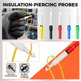 30-Piece Back Probe Kit, Multimeter Back Probe Pins with Test Leads and Alligator Clips, Insulation Wire Piercing Probes, Automotive Electrical Circuit Diagnostic Tool